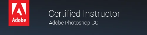 Adobe certificeringslogo, der repræsenterer høj kvalitet og anerkendelse af færdigheder 